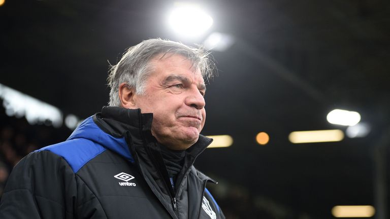 Everton manager Sam Allardyce during the Premier League match against Burnley at Turf Moor on March 3, 2018