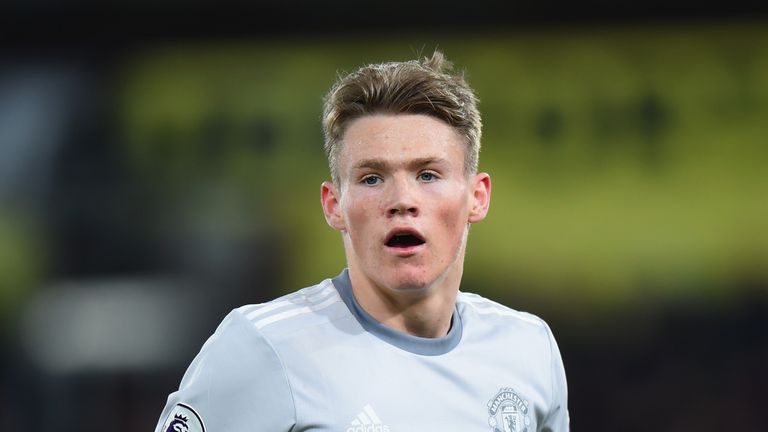 Scott McTominay of Manchester United during the Premier League match between Crystal Palace and Manchester United at Selhurst Park