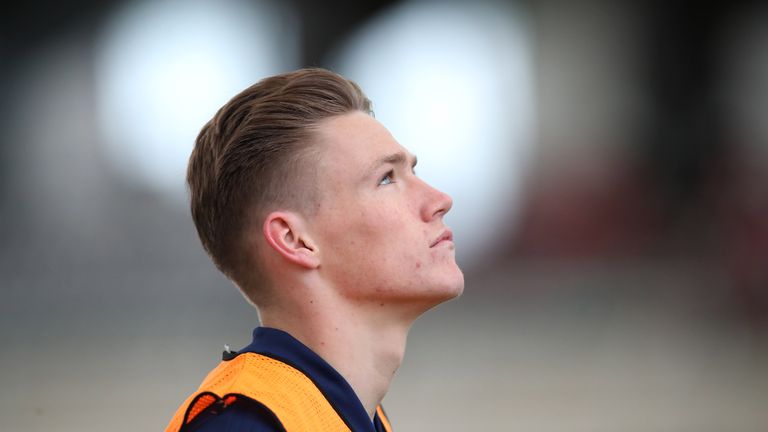 Scott McTominay during a training session for Scotland