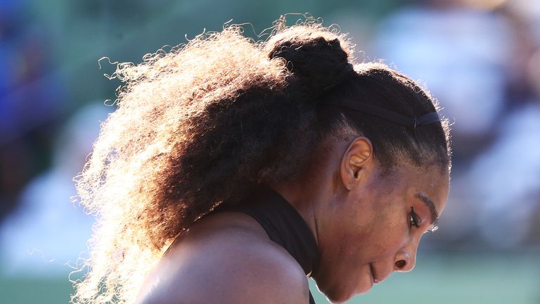 Serena Williams was playing in her second tournament since her comeback from pregnancy