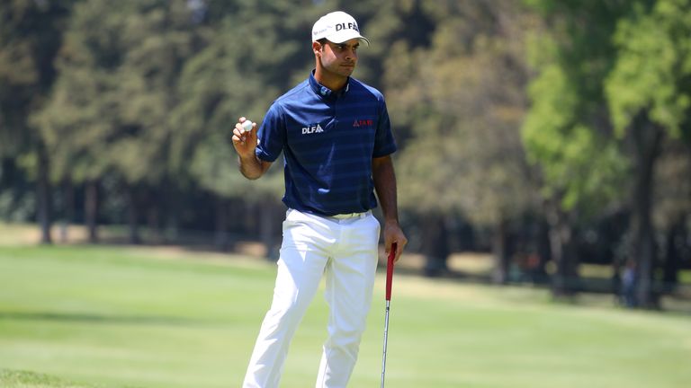 Shubhankar Sharma during the final round of the WGC-Mexico Championship