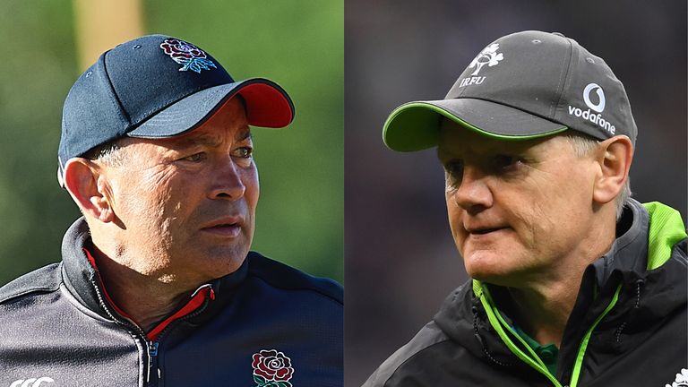 Eddie Jones and Joe Schmidt of England and Ireland 