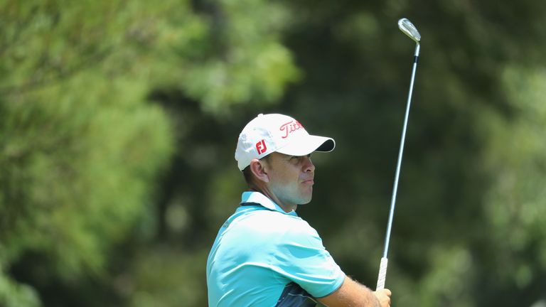 during the first round of the Tshwane Open at Pretoria Country Club on March 1, 2018 in Pretoria, South Africa.