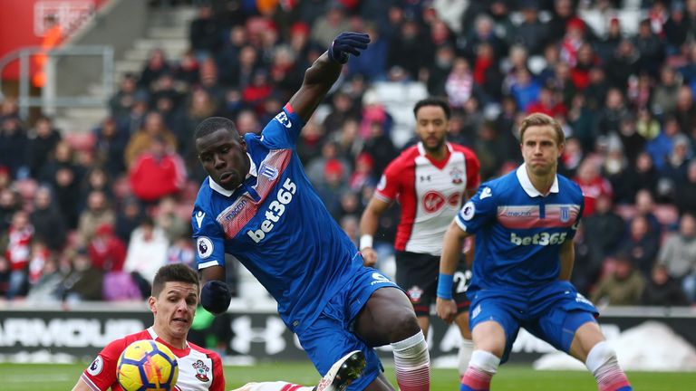 Kurt Zouma impressed with another imperious display at the back for Stoke