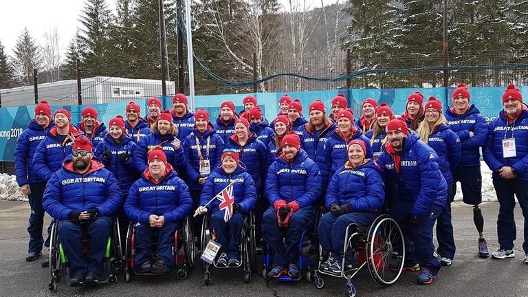 Team GB Winter Paralympics team