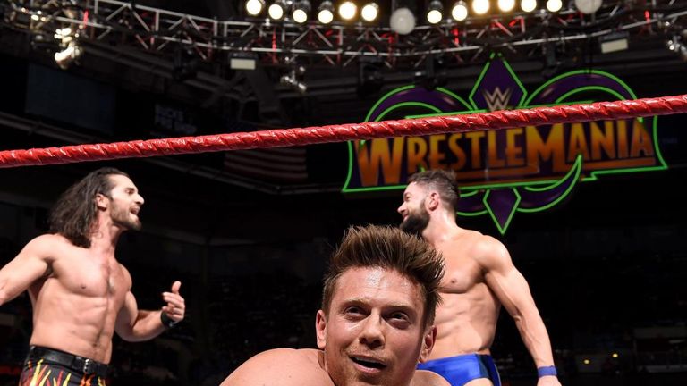 The Miz will defend his Intercontinental title against Seth Rollins and Finn Balor at WrestleMania