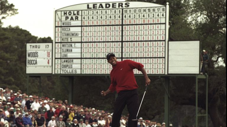 Tiger Woods at the 1997 Masters