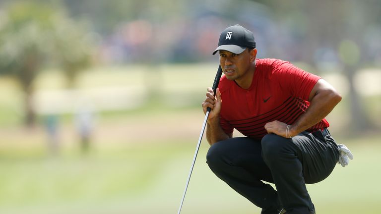 Tiger Woods during the final round of the Valspar Championship at Innisbrook Resort Copperhead Course on March 11, 2018 in Palm Harbor, Florida