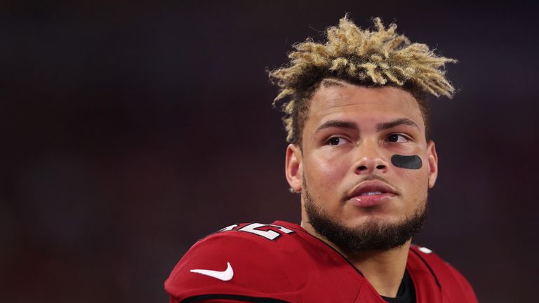 Tyrann Mathieu during the NFL game at the University of Phoenix Stadium on August 12, 2017 in Glendale, Arizona. 