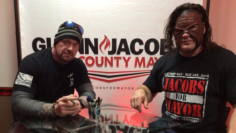 The Undertaker was on the campaign trail with Kane