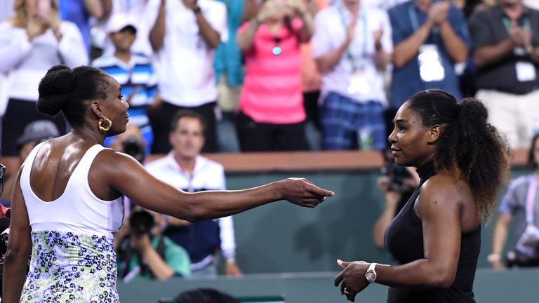 Venus Williams beat sister Serena at Indian Wells in straight sets