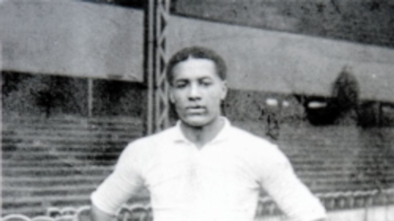 Walter Tull poses for a photo in his days as a Tottenham player
