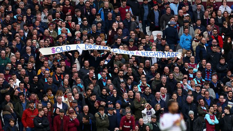  during the Premier League match between West Ham United and Burnley at London Stadium on March 10, 2018 in London, England.