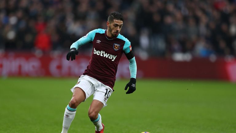 Manuel Lanzini could play a key role for the Hammers at Swansea