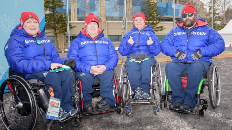 Angie Malone, Aileen Neilson, Gregor Ewan, Robert McPherson, Hugh Nibloe make up Team GB's Paralympic team