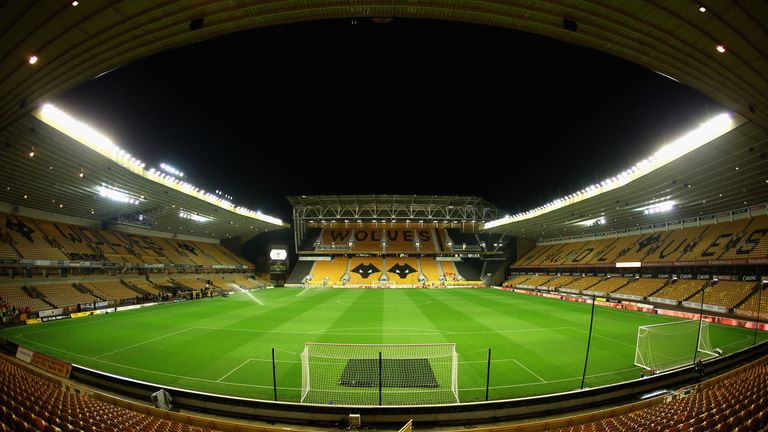 during the Sky Bet Championship match between Wolverhampton Wanderers and Fulham at Molineux on November 3, 2017 in Wolverhampton, England.
