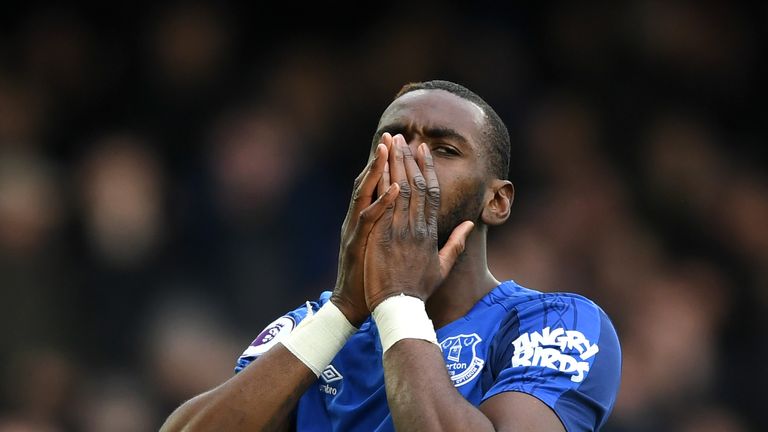 Yannick Bolasie during the Premier League match between Everton and Manchester City at Goodison Park on March 31, 2018