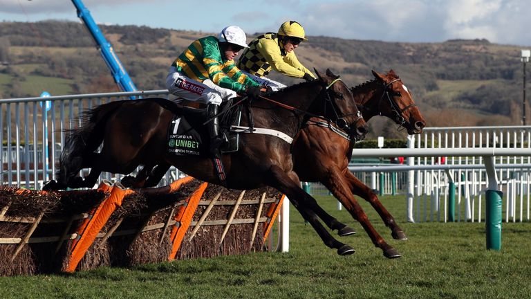 Buveur D'Air and Melon fly the last in the Unibet Champion Hurdle