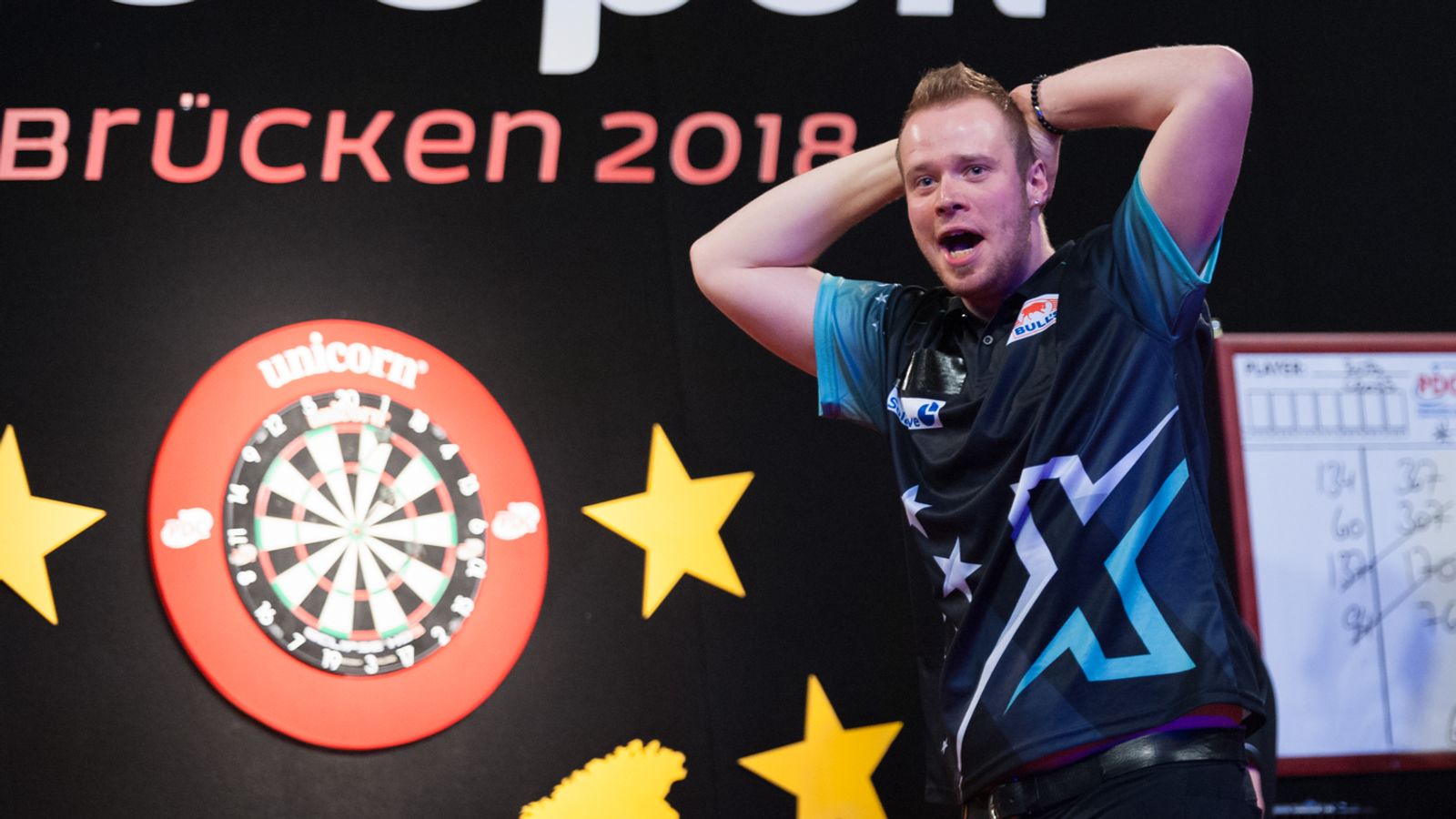 Max Hopp bei den German Darts Open