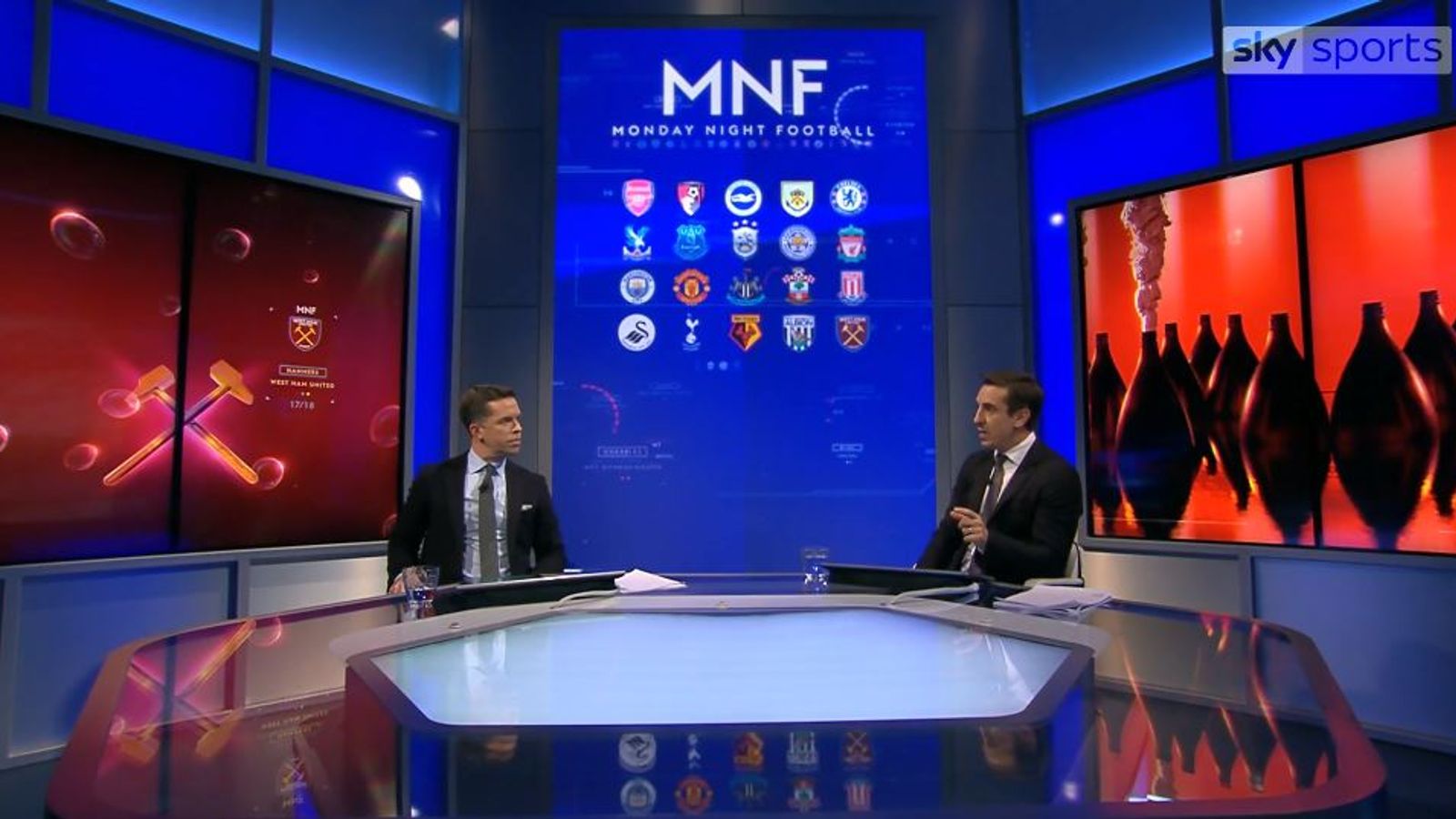 Sky Sports uses Monday Night Football to debut new hi-tech studio