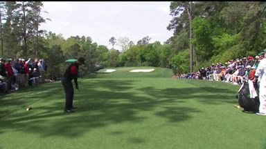 Tiger close to hole-in-one