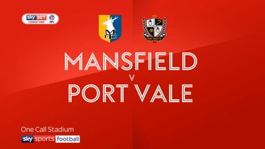 Mansfield 1-1 Port Vale