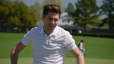 Horan tests his swing at Augusta