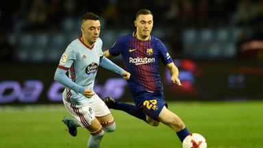 Iago Aspas scored a hat-trick against his former side as Celta Vigo beat Sevilla 4-0