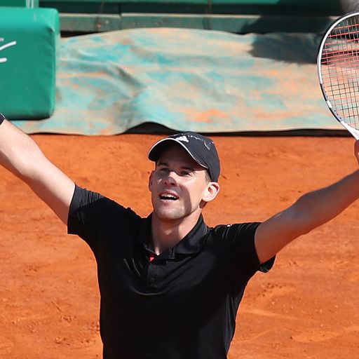 Thiem edges Djokovic in Monte Carlo