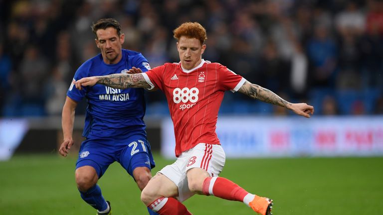 Jack Colback holds off the challenge of Craig Bryson