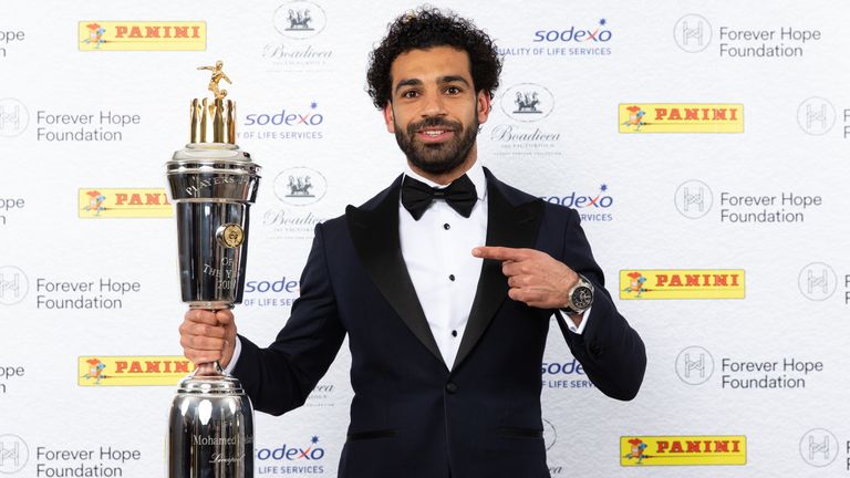 Liverpool forward Mo Salah has been named PFA Player of the Year