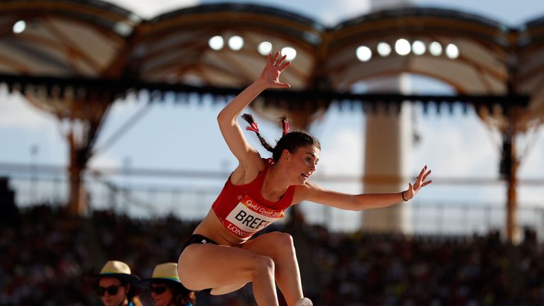 Despite three no-jumps, Breen had already clinched victory before producing a personal best and Games record of 4.86m in the final round.

