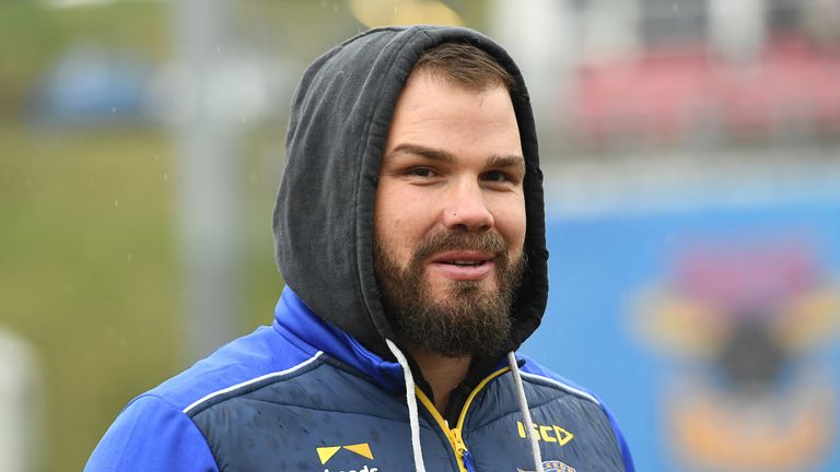 Picture by Anna Gowthorpe/SWpix.com - 15/04/2018 - Rugby League - Womens Super League - Bradford Bulls v Leeds Rhinos - Coral Windows Stadium, Bradford, England - Leeds Rhinos coach Adam Cuthbertson