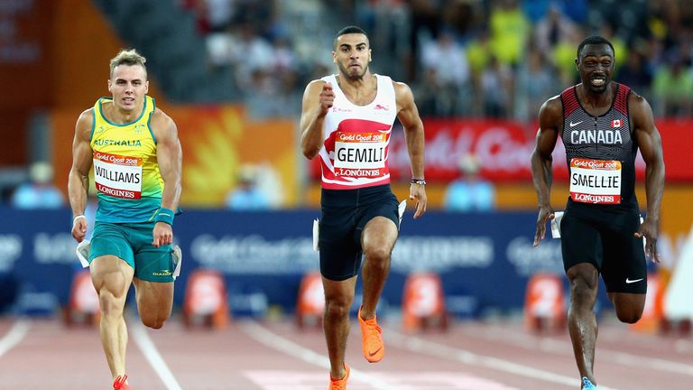 Adam Gemili ran a time of 10.11 seconds in the 100m semi-finals