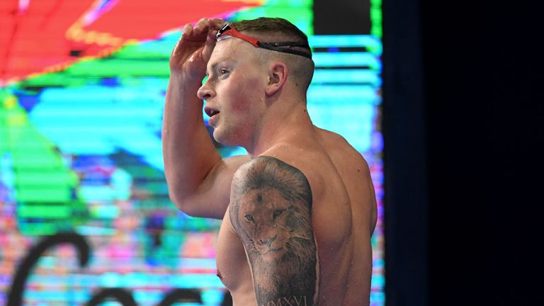 Adam Peaty finished second in Commonwealth Games 50m breaststroke final