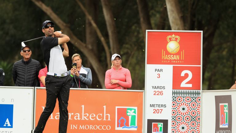 Alvaro Quiros during the third round of the Trophee Hassan II at Royal Golf Dar Es Salam on April 21, 2018 in Rabat, Morocco.