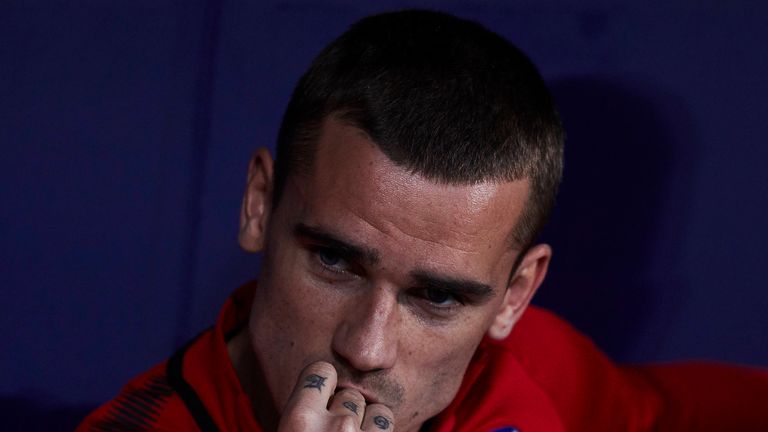 Antoine Griezmann during Atletico Madrid's draw against Real Betis