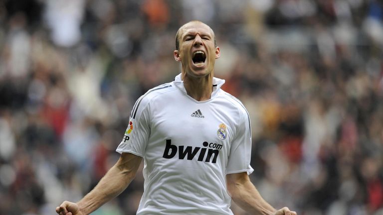 Arjen Robben helped Real Madrid win La Liga in 2007/08