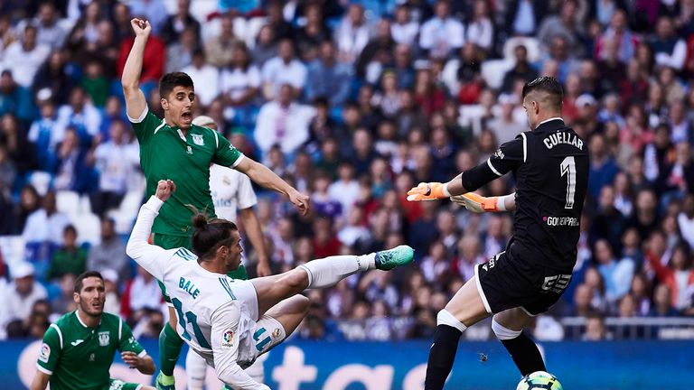 Bale swivelled to score inside eight minutes at the Santiago Bernabeu