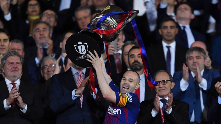 Andres Iniesta played a starring role in Barcelona beating Sevilla