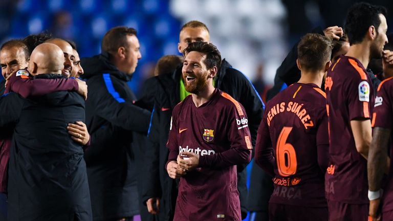Lionel Messi Barcelona title win la liga