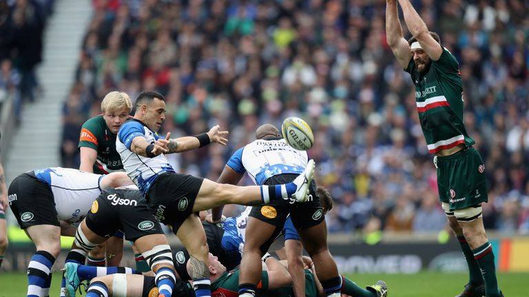 Bath Rugby faced Leicester Tigers at Twickenham Stadium 