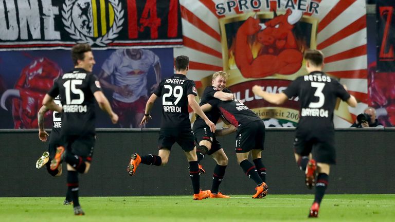Three Bayer Leverkusen teenagers got on the scoresheet in their 4-1 win over RB Leipzig