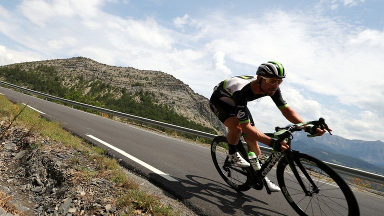 Bernhard Eisel racing for Team Dimension Data at 2017 Tour de France