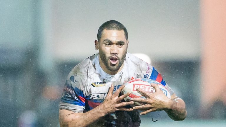 Picture by Allan McKenzie/SWpix.com - 29/03/2018 - Rugby League - Betfred Super League - Wakefield Trinity v Castleford Tigers - The Mobile Rocket Stadium, Wakefield, England - Bill Tupou.