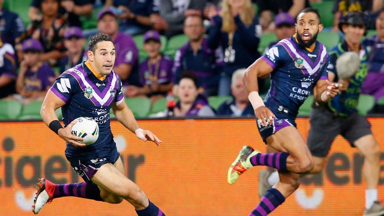Billy SLater in action for the Melbourne Storm