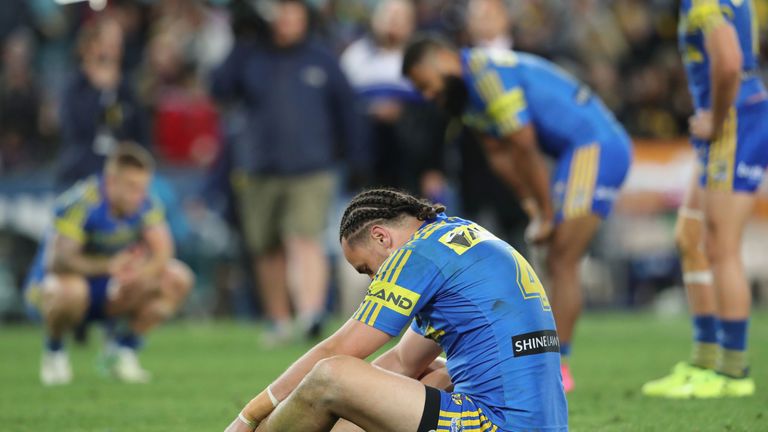 during the NRL Semi Final match between the Parramatta Eels and the North Queensland Cowboys at ANZ Stadium on September 16, 2017 in Sydney, Australia.