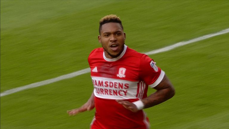 Britt Assombalonga gives Middlesbrough an early lead at home to Millwall
