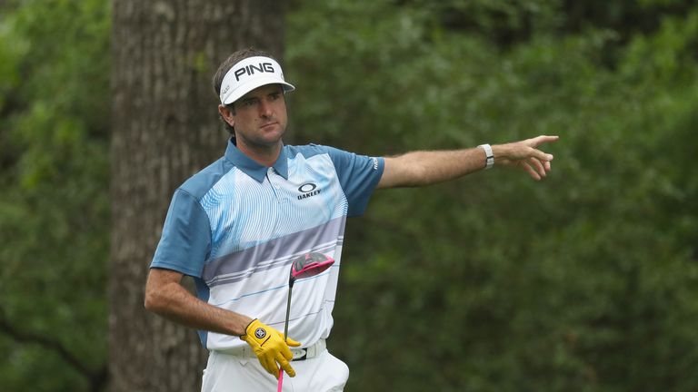 Bubba Watson during the third round of the 2018 Masters Tournament at Augusta National Golf Club