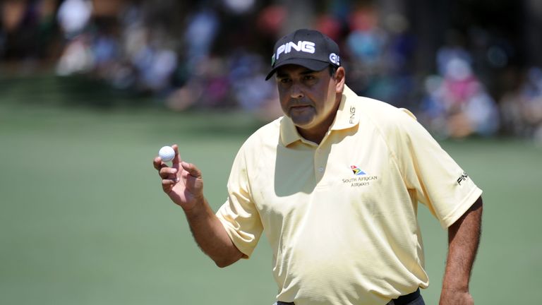 during the final round of the 2010 Masters Tournament at Augusta National Golf Club on April 11, 2010 in Augusta, Georgia.